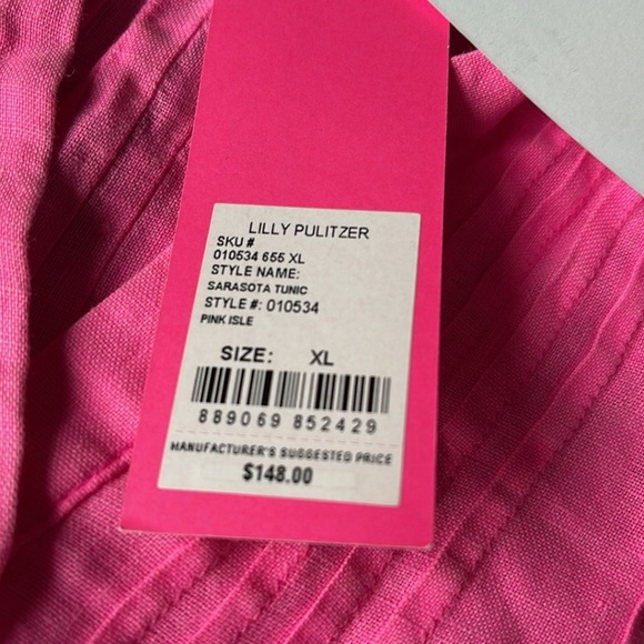 Lilly Pulitzer NWT Linen Tunic - Picture 3 of 5